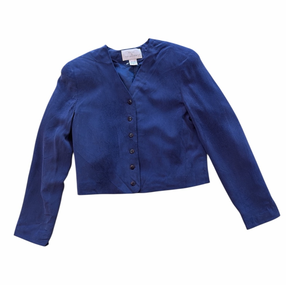 Design by Patargenti SIlk Cropped Blazer